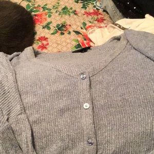 Light blue, soft oversized sweater.